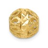 Black Bow Jewelry 14K Yellow Gold Diamond-Cut Filigree Ball Chain Slide, 10mm (3/8 inch) - 2 of 4