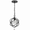 Crystorama Lighting Solaris 1 - Light Pendant in  Black - 2 of 3