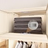 INFURNIC Armoires Portable Wardrobe Closet with Magnetic Doors and Hanging Rod for Easy Storage, White, 48.03"*17.72"*62.2" - 3 of 4