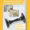 DOMETOUR Magnetic Door Stoppers 6 Pack – Heavy Duty Door Holder Stops Stainless Steel, Wall/Floor Mount, No Drill Adhesive & Screws, Keep Door Open - 3 of 4