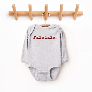 The Juniper Shop Fa La La Puff Print Baby Long Sleeve Bodysuit - 1 of 3