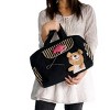 Slickblue Bear and Fish Canvas Travel Bag – Multi-Purpose Shoulder Bag for Women, College, or Errands - 3 of 4