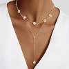 14K Gold-Plated Pearl Necklace Set: Dainty Layered Daisy Choker, Trendy Jewelry Gift for Women - 3 of 4