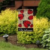 Ladybug Gathering Burlap Spring Garden Flag Welcome 18" x 12.5" Briarwood Lane - 4 of 4