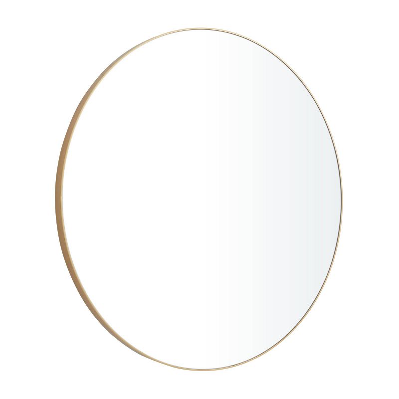 Wood Round Wall Mirror with Thin Frame - Olivia & May, 5 of 6