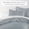 Cotton Duvet Cover Set & Insert 4PC Bundle, 300TC Sateen Vintage Washed Duvet Set with Down Alternative Comforter, All Season Bedding - Becky Cameron - 2 of 4