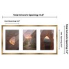 PosterPalooza | Metallic Gold Bronze Finish Collage Frame - White Mat, 20 Frame Sizes, UV Acrylic - 2 of 4