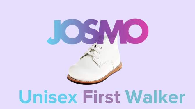 Josmo Baby Unisex Medium Width  Pebble Walking Shoes First Walker, Baby First Walk Training Shoes, 2 of 12, play video