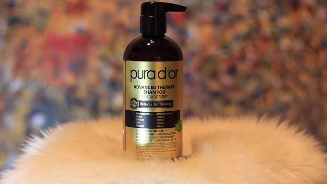 Pura d'or Advanced Therapy Shampoo, 2 of 8, play video