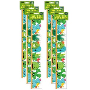 Eureka® A Sharp Bunch Line-Up Deco Trim® Extra Wide Die Cut, 37 Feet Per Pack, 6 Packs - 1 of 2