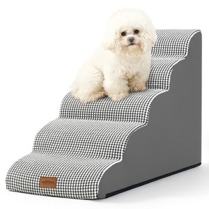 PetSafe Curved Dog Stairs – Foam Ramp for Small Pets, Non-Slip Ladder for Bed & Sofa with Waterproof Cover - 1 of 4