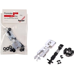 Chrome Chassis Kit for Kenworth or Peterbilt Cab 1/87 (HO) Plastic Model by Promotex - 1 of 4
