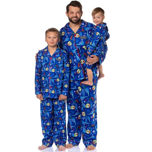 The Polar Express Multiple Sizes Christmas Sleep Collared Button Down Long sleeve Pajama Set Target