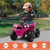 Costway 12V Ride On ATV Battery Powered Electric Vehicle for Kids with Tread Tires Forward/Backward Horn Music Lights High/Low Speed - 2 of 4