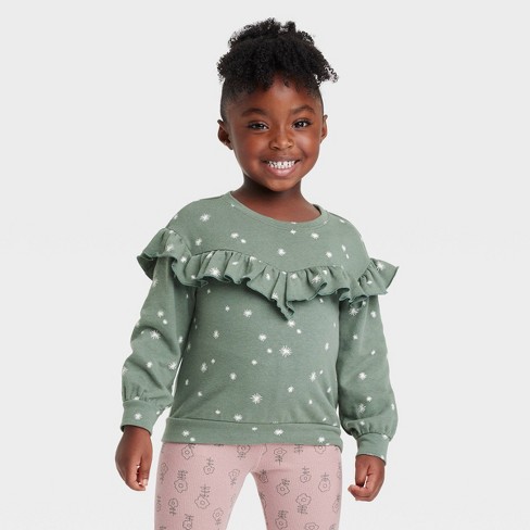 Green cheap sweatshirt girls