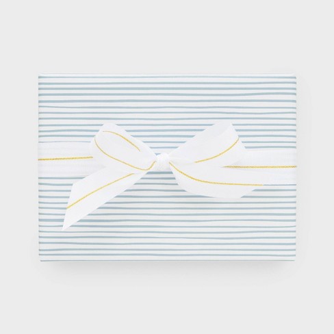 Wrapping Paper Classic Blue & White Striped