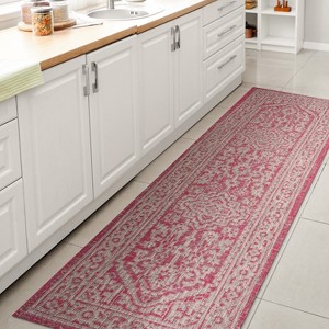 JONATHAN Y Sinjuri Medallion Textured Weave Indoor/Outdoor Area Rug - 1 of 4