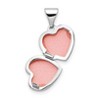 Black Bow Jewelry 14k White Gold 10mm Polished Heart Shaped Locket - 3 of 4