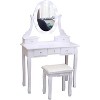 1Set Mdf Adult European Style Dressing Table With Light - 3 of 4