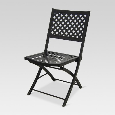 Threshold folding patio store chair