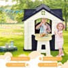 Infans Kid's Playhouse Games Cottage w/ 7 PCS Toy Set & Waterproof Cover Blue - 4 of 4