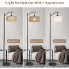 Arc Floor Lamp with Remote Control, Dimmable LED Floor Lamp with 3 Color Temperature, Standing Tall Pole Lamp for Living Room Bedroom,Black - 3 of 4