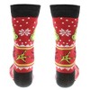 Dr Seuss The Grinch Adult Ugly Sweater Grinchmas Holiday Crew Socks 1 Pair for Men and Women (Sock Size 10-13) Multicolured - 2 of 4