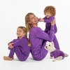 Leveret Matching Family Pajamas – Solid Dark Purple – 100% Cotton – Customizable for Personalization - 4 of 4