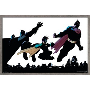 Trends International DC Comics - Batman - Robin - Superman - Trio Framed Wall Poster Prints - 1 of 4