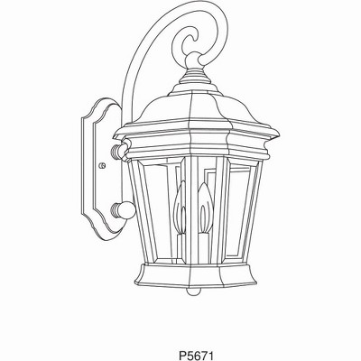 Crawford Bronze Direct Wired Lantern Sconce