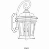 Progress Lighting Crawford 2-Light Wall Lantern, Oil Rubbed Bronze, Clear Beveled Glass Panels - image 2 of 2