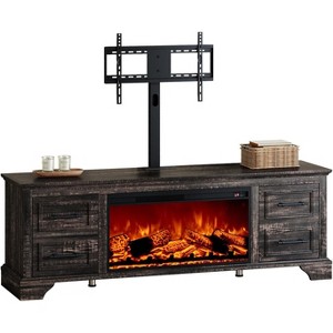 AMERLIFE 70" Fireplace TV Stand with Mount - 1 of 4