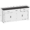 PAKASEPT 66" Large Buffet Sideboard Cabinet with 4 Doors and 3 Drawers,Buffet Table Coffee Bar Wine Bar Storage Cabinet - 2 of 4