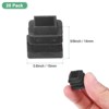 Unique Bargains Square Chair Leg Bar Stool Plastic Hole Plug Tubing End Caps Black - 3 of 4