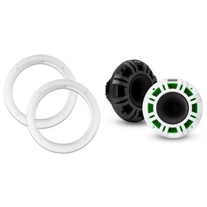 Kicker 48KMXL654 LED 6.5" Horn-Loaded Marine Coax with a Pair of 50KLSR65 6.5 Led Speaker Ring Bundle - 1 of 4
