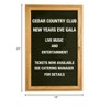 Aarco Products 24"Hx18"W Enclosed Changeable Letter Board in Black Felt with Red Oak Frame - 3 of 3