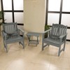 Lehigh 2pk Garden Chairs with 1 Folding Adirondack Side Table - Highwood
 - image 2 of 3