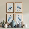 Plum & Post 16.5"W x 1"D x 23.5"H Elegant Blue Heron Framed Wall Art Set of 4 - 3 of 4