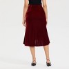 Women's Velvet Twist Midi Pull-On Skirt - A New Day™ - 2 of 4