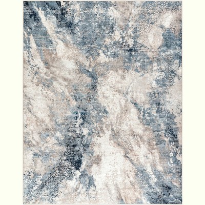 Hauteloom Napierville Blue Marble Rug