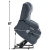 Power Lift Recliner Chair with 8-Point Vibration Massage, Lumbar Heating, USB & Type-C Ports, and Stainless Steel Cup Holders - 4 of 4