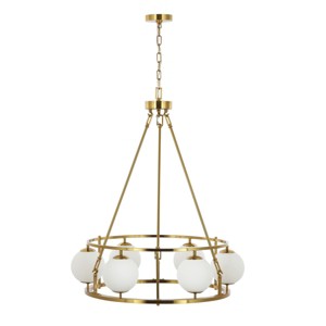 Solabrina 6 Light 30" Chandelier - CHA4075 - Brass - Safavieh - 1 of 4