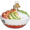 Old World Christmas Blown Glass Ornament for Christmas Tree, Poke Bowl - 2 of 4