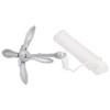 VidaXL Folding Anchor with Rope Silver 5.5 lb Malleable Iron - 3 of 4