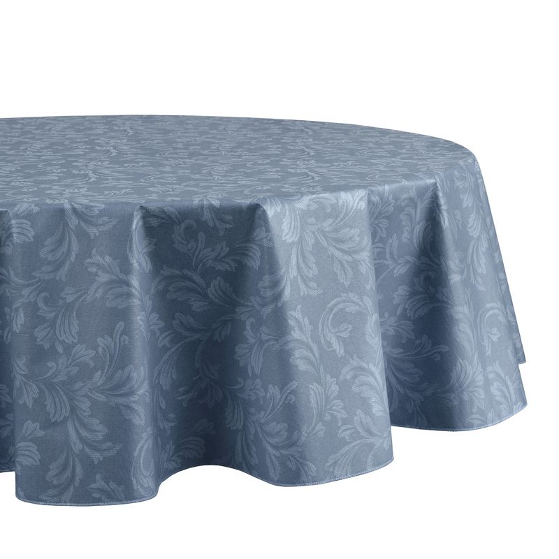 Camile Floral Scroll Damask Pattern Vinyl Indoor/Outdoor Tablecloth - Elrene Home Fashions, 2 of 5