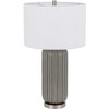 Cal Lighting Rodano ceramic table lamp with hardback drum shade - 3 of 4