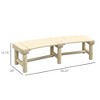 Dracelo Semicircular Round Outdoor Tree Bench - 3 of 4