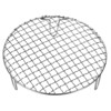 Unique Bargains Stainless Steel Barbecue Grill Net Round Cooling Rack Silver - 3 of 4