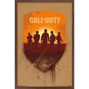 Trends International Call of Duty: WWII - Shield Framed Wall Poster Prints - 1 of 4