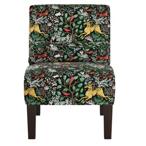 Armless Chair Frolic Evergreen - Skyline Furniture, Frolic Green